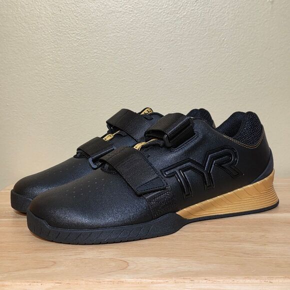 TYR L-1 Lifter Limited Edition Squat University Lifting Shoes Black Gold 10 - Picture 3 of 7
